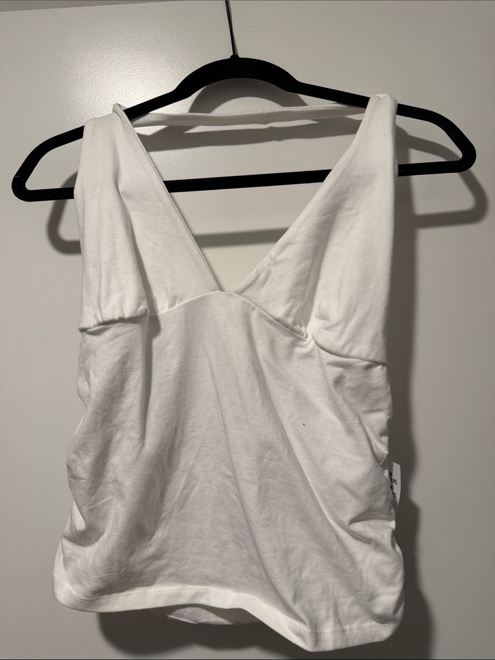Urban Outfitters White Deep V Tank Top
